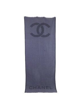 Chanel CC Logo Cashmere Scarf